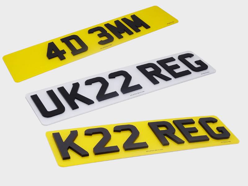 4D number plates personalization